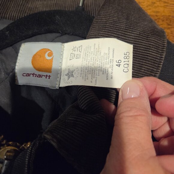 Carhartt Jacket Black Size 46 Heavy - Picture 6 of 10